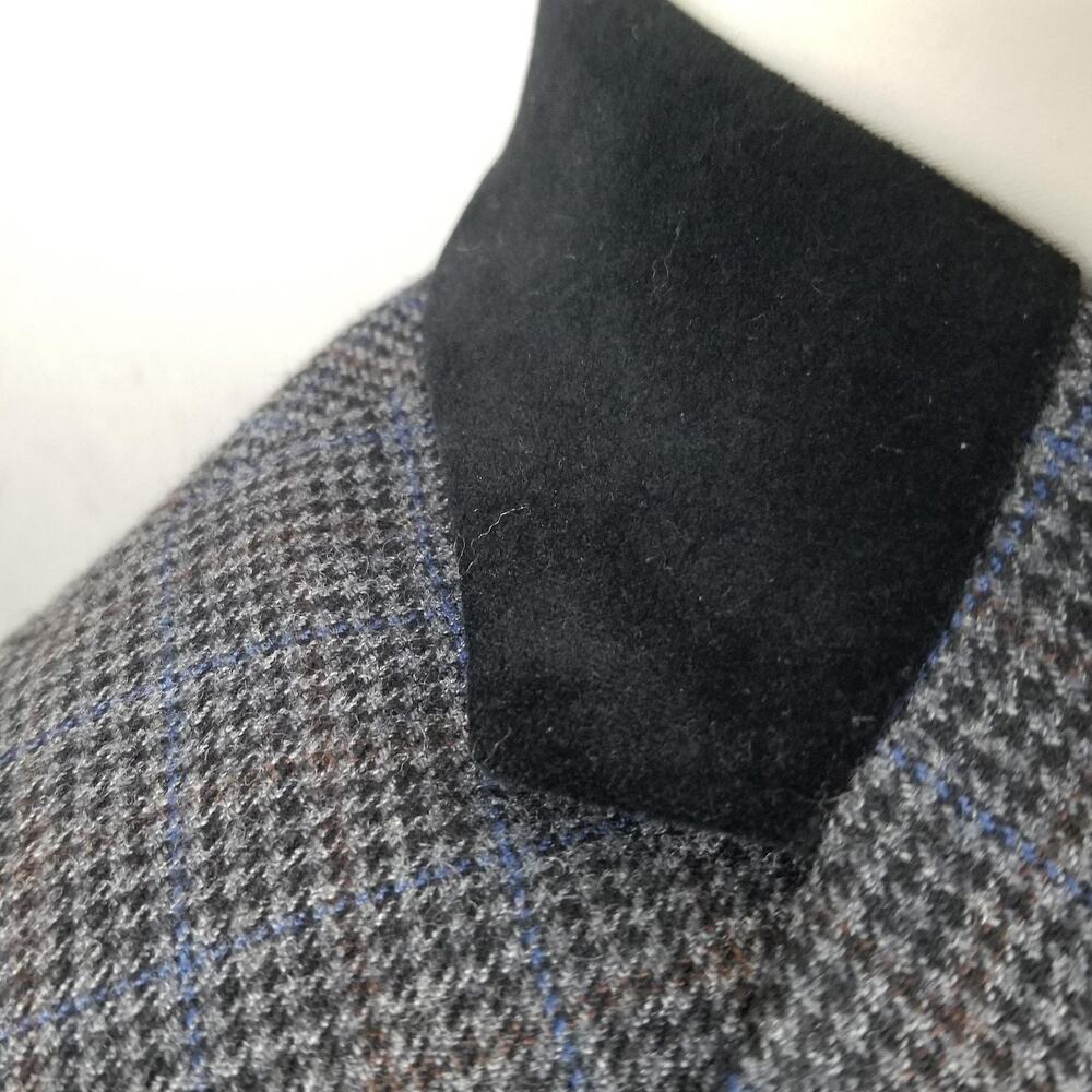 Lauren Ralph Lauren Blazer Mens 46R Gray Glen Check Wool 2 Button Ticket Pocket - Picture 5 of 15